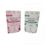 Eco Friendly Compostable Kraft Pouch With Resealable Zipper For Cosmetic Powder Pack for sale