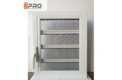 China Adjustable Ventilation Jalousie Louvre Windows With Aluminium Screen Mesh supplier