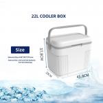 Camping Plastic OEM Ice Chest Cooler Box White Best Cool Box Easy To Carry for sale