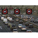 Outside Local Variable Speed Limit Signs Optional Solar Panel Unit For Highway for sale
