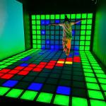 Active Dance Floor Interactive 30x30cm Activate Games Screen System Room Led Floor Tiles for sale