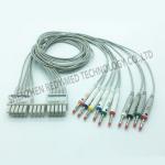 Banana Plug TPU 10 Leads 0.47lb Holter ECG Cable for sale