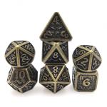 Board Game DND Practical Tabletop Gaming Dice Set Polyhedral Black Cuprum Multipurpose for sale