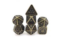 China Board Game Card Rpg Dice Light Weight Unique Metal Dice Set Cuprum supplier