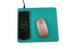 China Pu Leather Mobile Phone Wireless Charging Mouse Pad Super Thin Folding supplier
