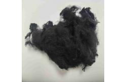 China Flame Retardant Polyester Fiber 51mm Black Short Fiber Eco-Friendly PSF supplier