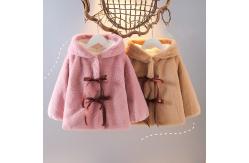 China Rabbit Plush Childrens Winter Jackets 110cm Padded Waterproof Coat Upset Horn Buckle supplier