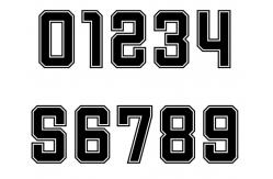 China Football Iron On Heat Transfer Letters And Numbers Personized supplier