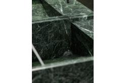 China Pradas Verde Green Marble Bathroom Washbasin | Deep Jade Stone Vanity supplier
