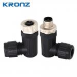 IEC 61076-2-101 Standard M12 Connector in Black Housing Material PBT/PA Clamp Matrix Material for Industrial Automation for sale