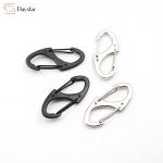Double Sided S Carabiner Clips Metal Accessories Slide Lock Snap Hooks