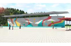 China High Safety Outdoor Climbing Wall With Excellent Weather Resistance No Inflatable supplier