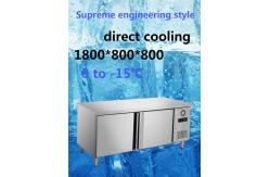 China Mildew Proof Two Door Undercounter Freezer Environmental Friendly Easy Cleaning supplier