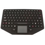 Military Ruggedized Silicone Keyboard with Backlit Touchpad EMC Standard
