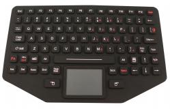 China Military Ruggedized Silicone Keyboard with Backlit Touchpad EMC Standard supplier