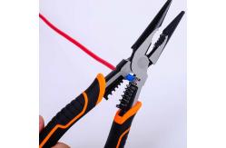 China 220mm Multi Functional Long Nose Pliers Stripper Terminal Crimping Pliers supplier