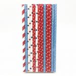 Colorful Spoon Milkshake Paper Drinking Straws 197mm Length