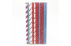 China Colorful Spoon Milkshake Paper Drinking Straws 197mm Length supplier