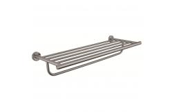 China Satin Finsh Bathroom Hardware Set Sus304 Fixtures Towel Rack Set supplier