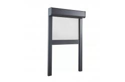 China Smart Waterproof Electric Outdoor Roller Blind With Zipper Track supplier