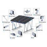1.4KN/M2 Carport Solar Mounting System Hdp Ground Mount Solar Racking Bracket Pole for sale