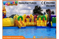 China Outdoor Inflatable Water Parks Slide With Pool One Year Warranty supplier