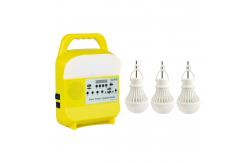 China 5W Solar Emergency Panel Lights Bulb Energy Saving System Kit Set With Fan supplier