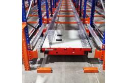 China Radio Shuttle Rack Cart And Forklift (AGV) System Fully Automated Fifo Filo  System Radio Shuttle Racking System supplier