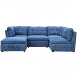 Folding Fabric Modular Sectional Sofa Multifunctional 230x210x90CM for sale