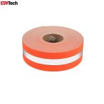 High Visibility Reflective Material Fabric Fluorescent Strips For Clothing Stairs for sale