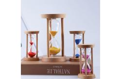 China Nordic Wooden Hourglass 1 Minutes - 5 Minute Sand Timer Logo Customized supplier