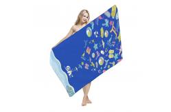 China Knitted Sublimated Beach Towels Dense Terrt Strong Water Absorbability supplier