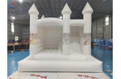 China Wedding Jumping Castle Bounce House With Pool Inflatable White Bouncy House supplier