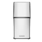 Silver 304 Stainless Steel Electric Coffee Grinder Lid Press Button Coffee Bean Mill Grinder for sale