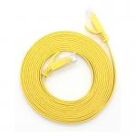 RJ45 Cat 6 UTP LAN Cable , Cat5e Flat Patch Cord 30awg Pure Copper for sale