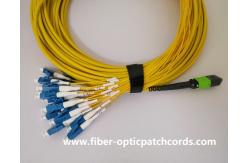 China LC Short Boot Single Mode Fiber Jumper Cables MPO MTP LC 24 Core Fiber Optic Cable supplier