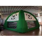 Green Footable Inflatable Event Tent Digitally Printed Wind Resistant Safe Nontoxic
