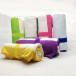 OEM Summer Sublimation Microfiber Suede Towel Striped Pool Towels 80X160 for sale