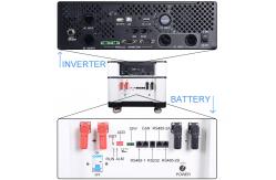 China Stackable Lithium Battery Home Inverter Solar Power Storage And Converting supplier