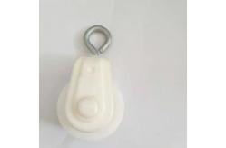 China Nylon 4.5cm Plastic Rope Pulley For Poultry Chicken House Drinking System supplier