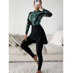 Long Sleeved Trousers Muslim Swimming Costume Conservative Burkini Hijab Swimwear for sale
