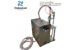 China Small Semi-Automatic Stand Up Pouch Filling And Sealing Machine Factory supplier