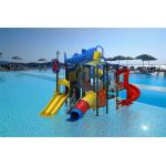 Custom Playground Water Slide Pool LLDPE Metal Water Slide Fade Resistant for sale