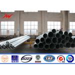 14m 8KN Steel Electric Utility Pole For 115KV Distribution Line Project for sale
