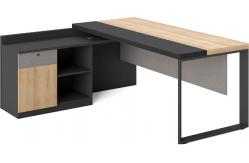 China 1.6M / 1.8M Luxury Contemporary Executive Desk With Metal Legs supplier