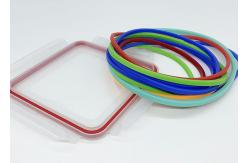 China Circular / Square Shaped Silicone Seal Gasket Ring For Plastic Food Boxes supplier