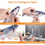 Interactive Flopping Fish Cat Toy With Catnip Bag Flapping Fish For Cats