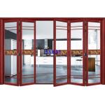 Luxury Villas Wood Aluminium French Doors , 120mm Depth External Aluminium Doors for sale