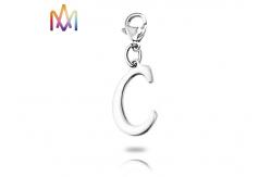 China Lobster Clasp A-Z Alphabet Custom Shaped Keychains supplier