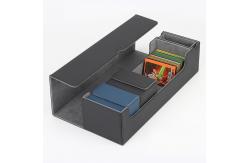 China Super Large 400+ MTG Trading Deck Card Box With Dice Tray PU Leather supplier